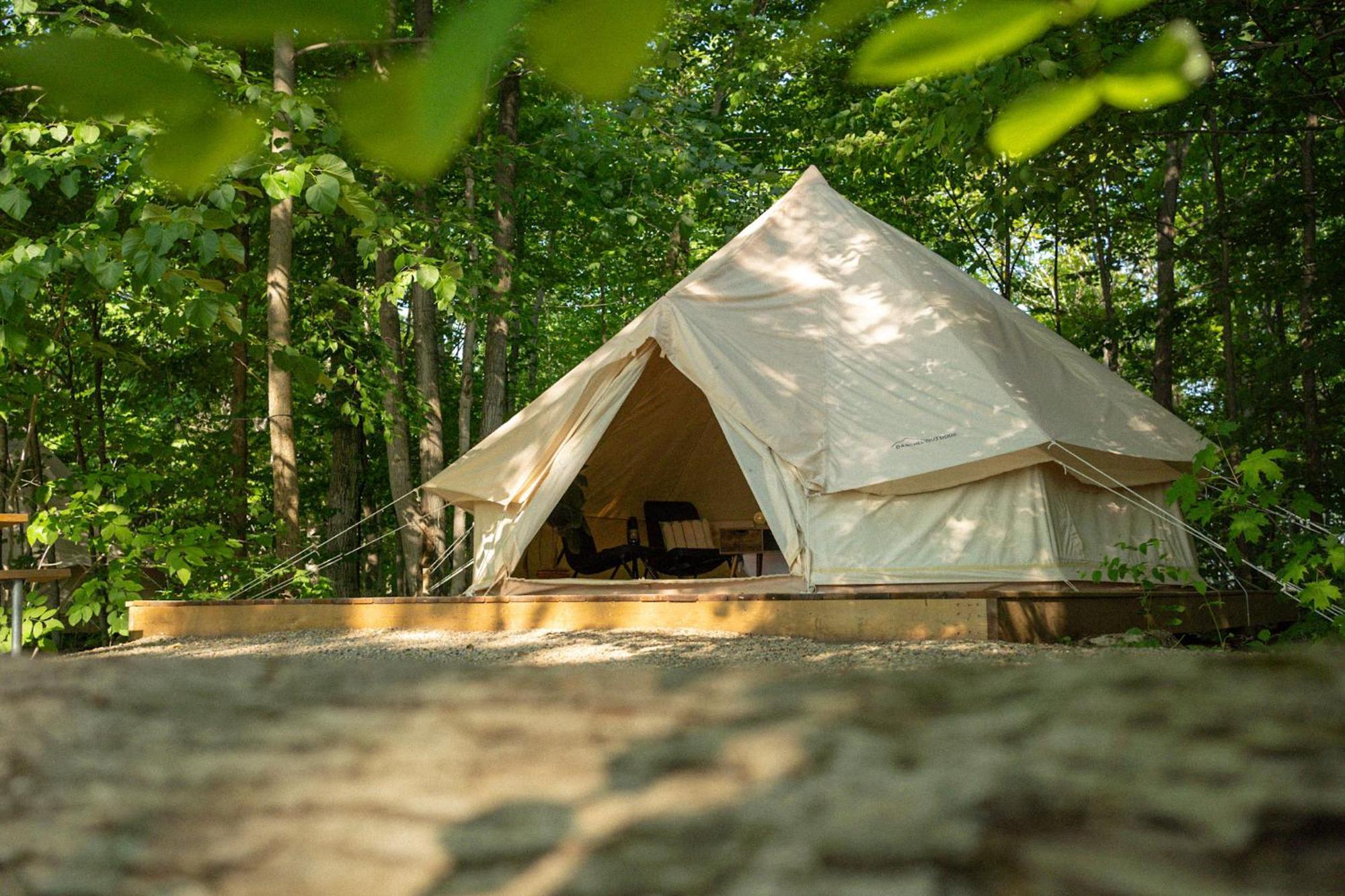 Grotto Getaway Hotell Miller Lake Exteriör bild
