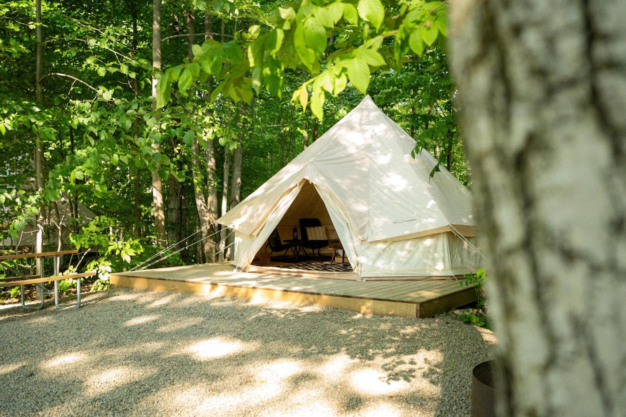 Grotto Getaway Hotell Miller Lake Exteriör bild